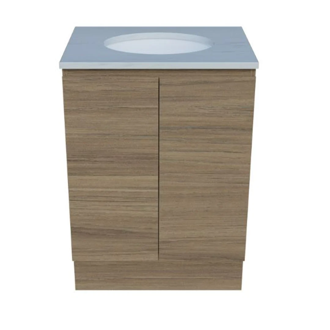 Timberline Nevada Vanity 600 Silksurface Top White Gloss U/C Basin Floorstanding N60Mf-U - Image 2