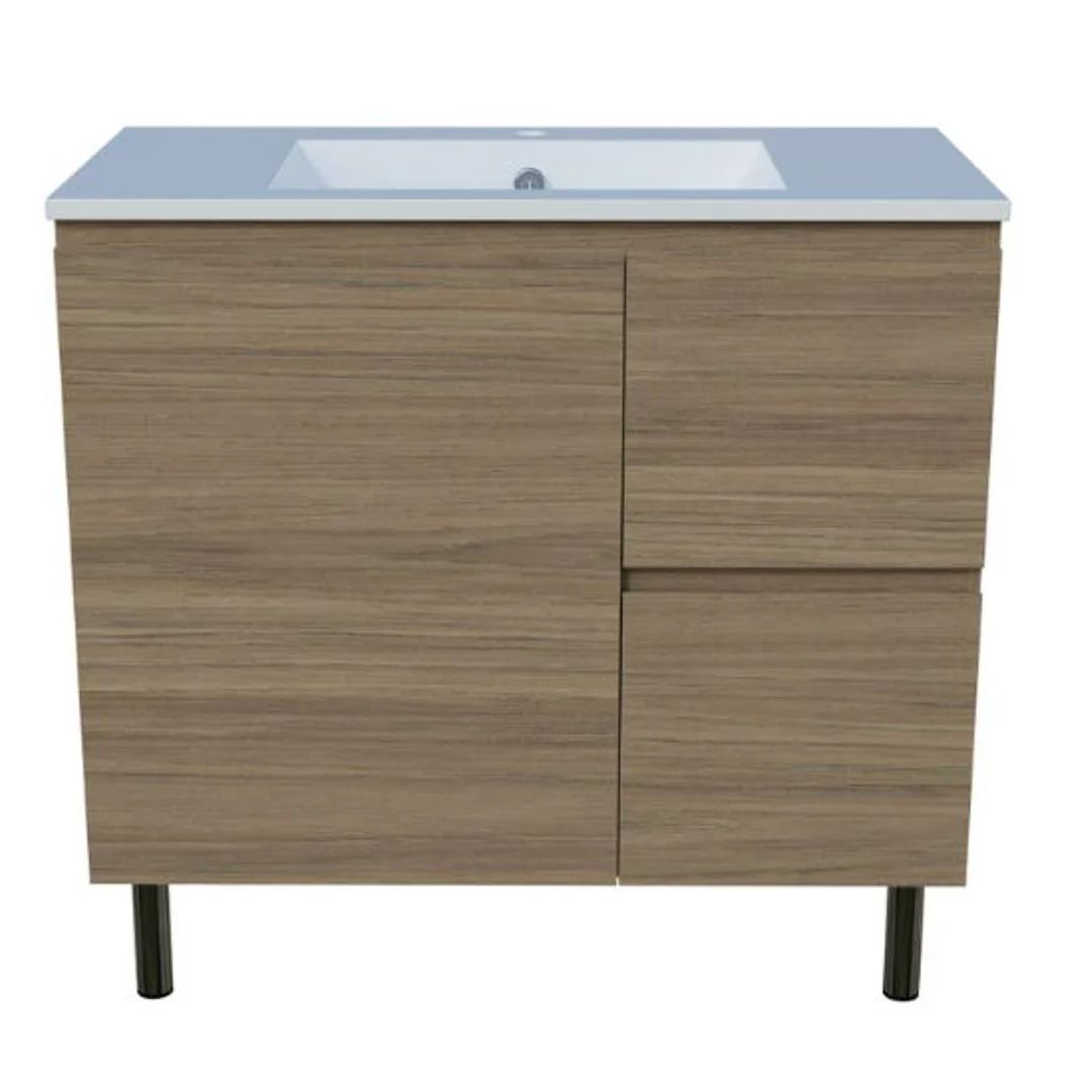 Timberline Nevada Vanity 900 Alpha Offset Ceramic Top On Legs N90Osal - Image 2