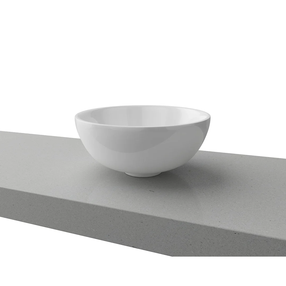 Timberline Rose Ceramic Basin White - Image 3