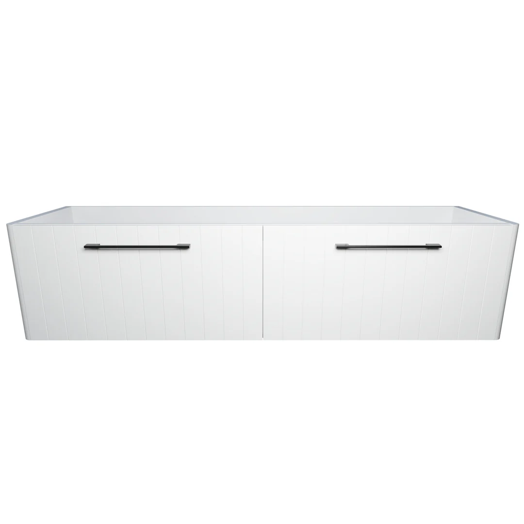 Timberline Saba Wall Hung Vanity 1800mm Double Bowl