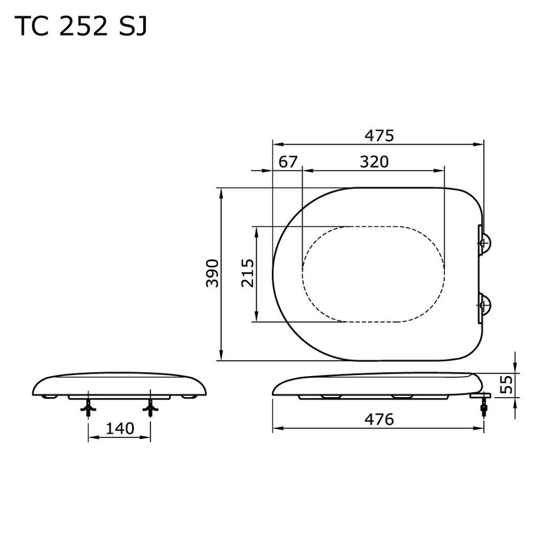 TOTO Soft Close Seat TC252SJ - Image 2