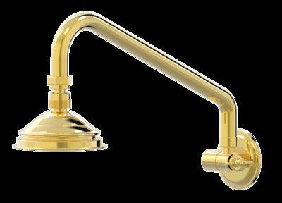 Tudor Wall Shower Arm & Rose - Gold (C31.071.1.11) - Image 3