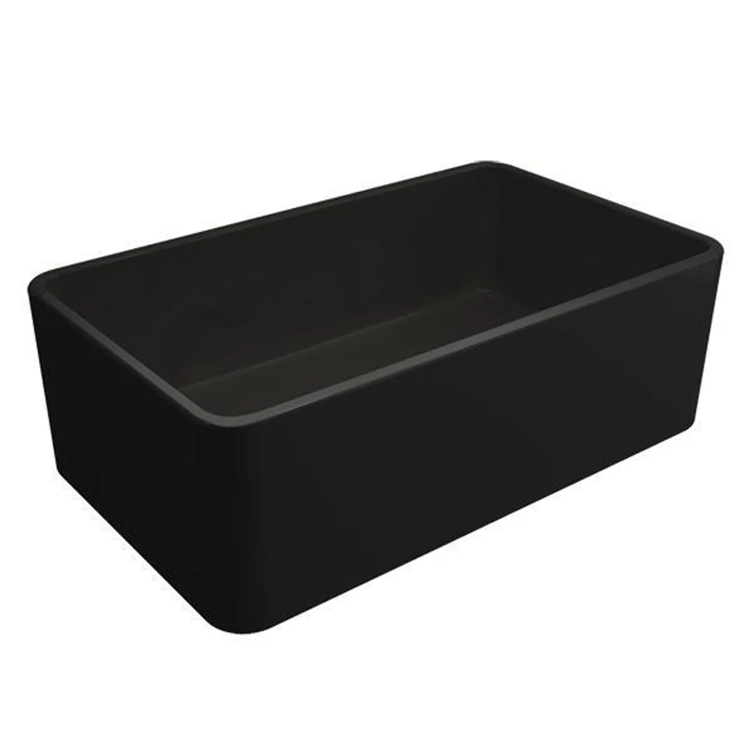 Turner Hastings Novi 75 X 46 Fine Fireclay Butler Sink - Matte Black - Image 2