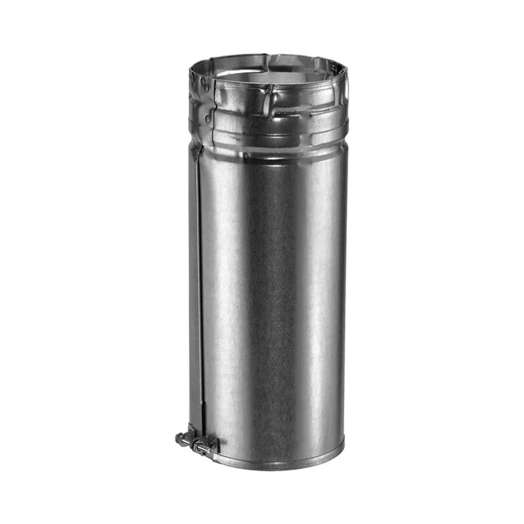 TWIN SKIN FLUE ROUND PIPE 100MM X 1500MM