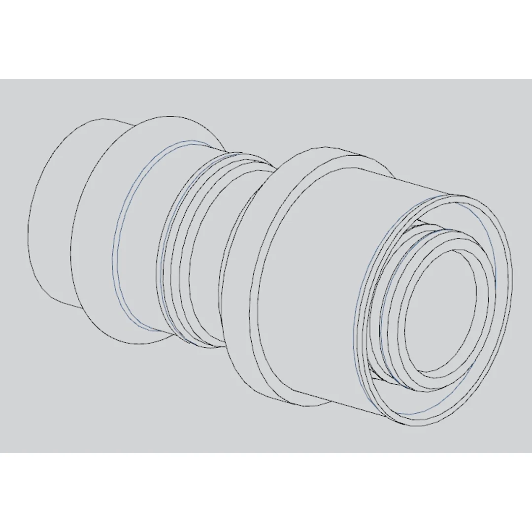 Unipex Copper Press Adaptor For Gas (Unipex Crimp To Copper Press) Dn20X3/4" - Image 2
