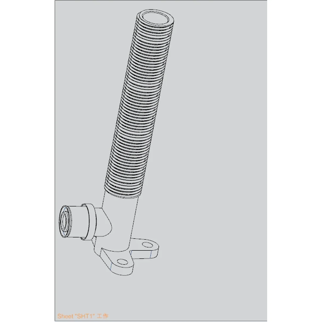 Unipex No.19Bp Lugged Elbow Male Dn16X1/2"X200 - Image 2