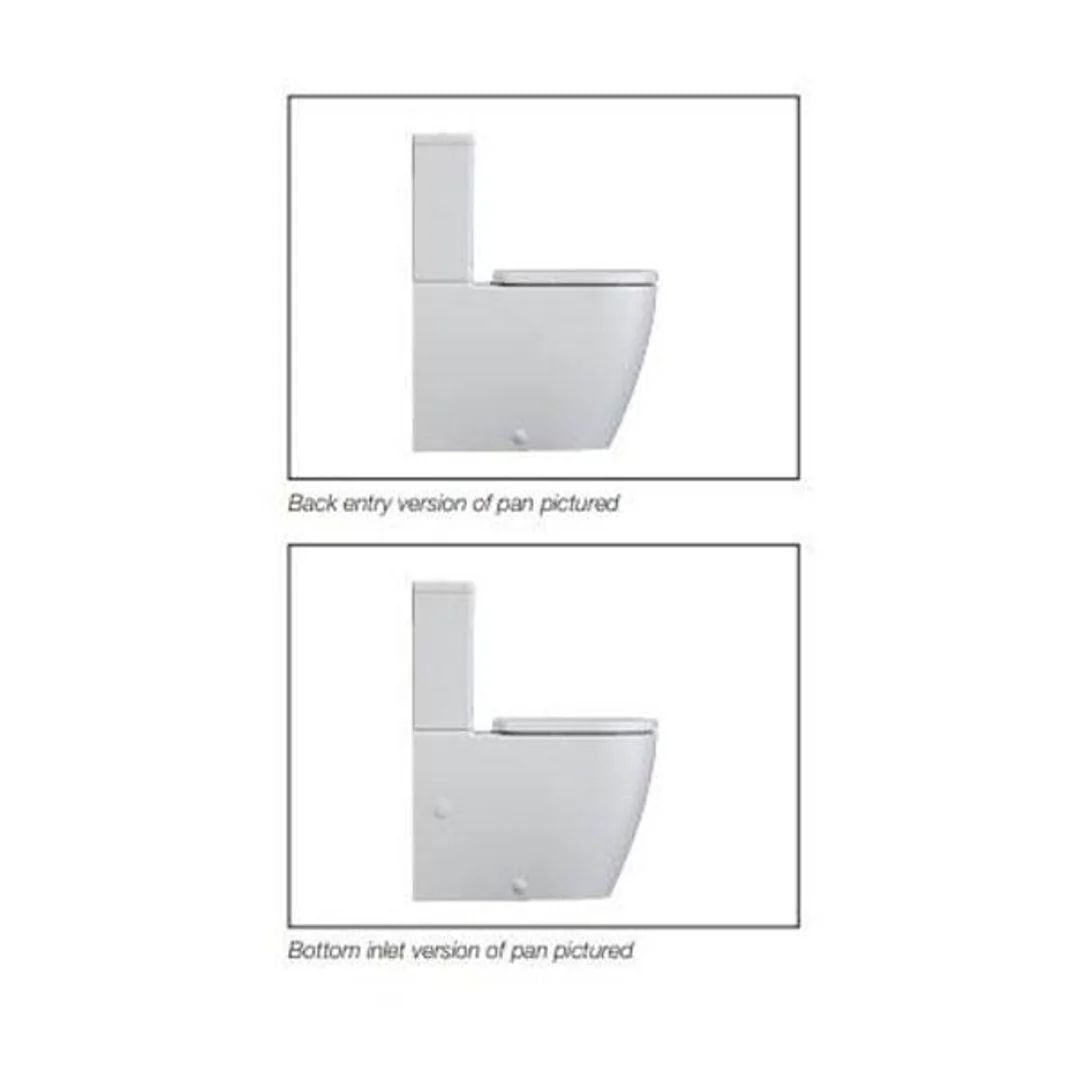 Urbane II CleanflushÂ® Wall Faced Close Coupled Toilet Suite (With GermgardÂ®) - Image 4