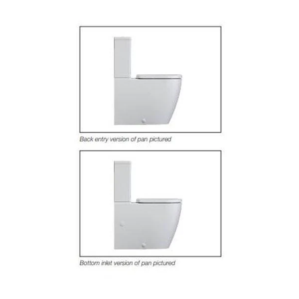 Urbane II CleanflushÂ® Wall Faced Close Coupled Toilet Suite (With GermgardÂ®) - Image 8