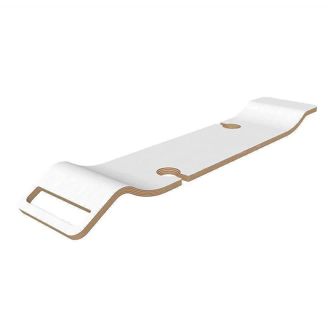 V+A Tombolo 08 Contemporary Bath Rack White Laminate Finish - Image 2