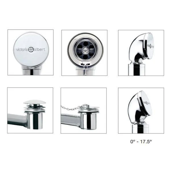 Victoria + Albert Kit 50 Bath Waste with Overflow – Polished Chrome - Image 6