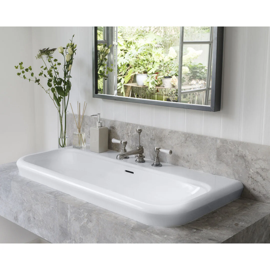 Victoria+Albert - Lario 100 Solo - Recessed Basin - White - Image 2