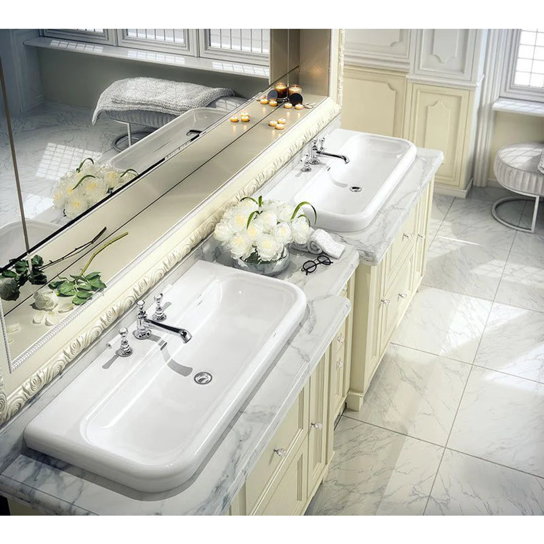 Victoria+Albert - Lario 100 Solo - Recessed Basin - White - Image 3