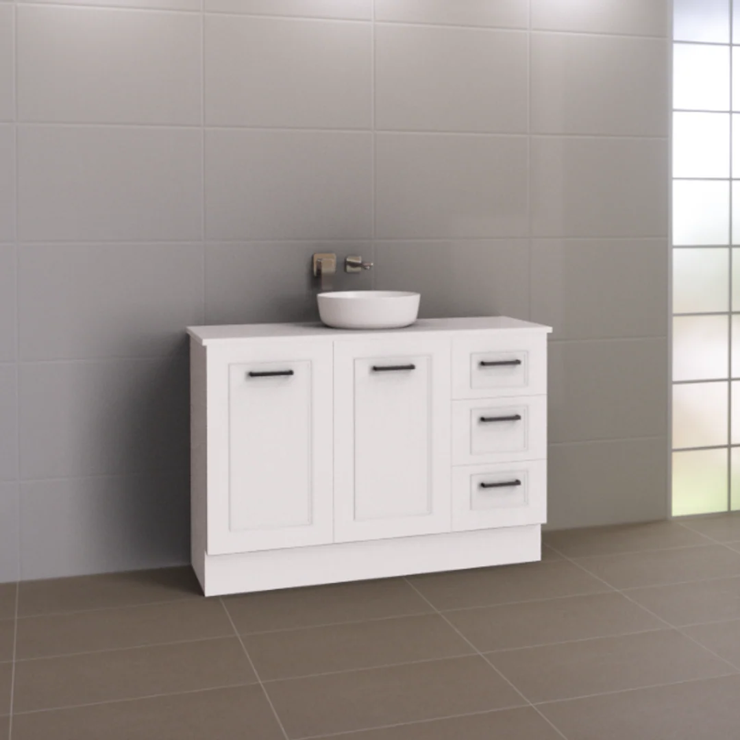 VICTORIA VANITY 1200MM CABINET ONLY  FLOOR STANDING(TIMBERLN P#:V12XF)