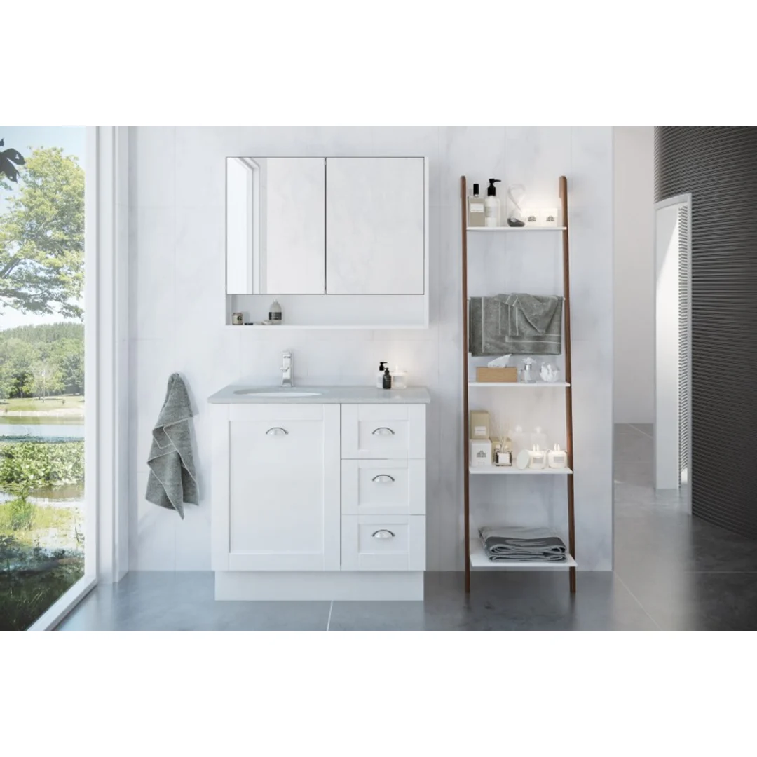Victoria Vanity 750mm Alpha Ceramic Top Wall Hung(Timberln P#:V75Aw) - Image 4