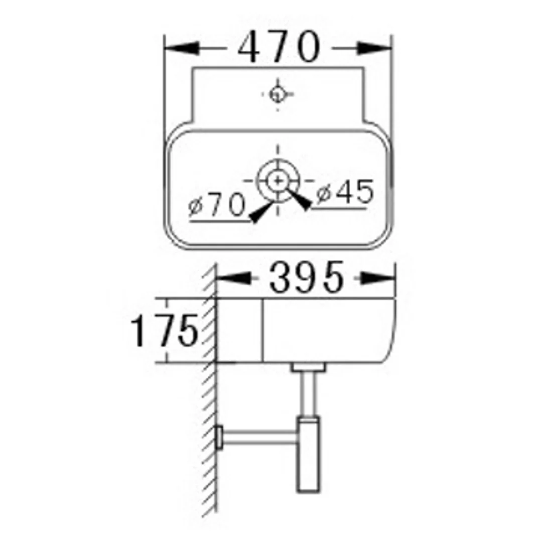 Wall Hung Basin  1 Taphole With Overflow(Bestlink P#:B-1095W) - Image 4