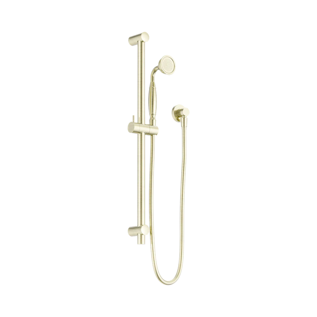 York Nero Shower Rail With Metal Hand Nero Shower - Agred Brass