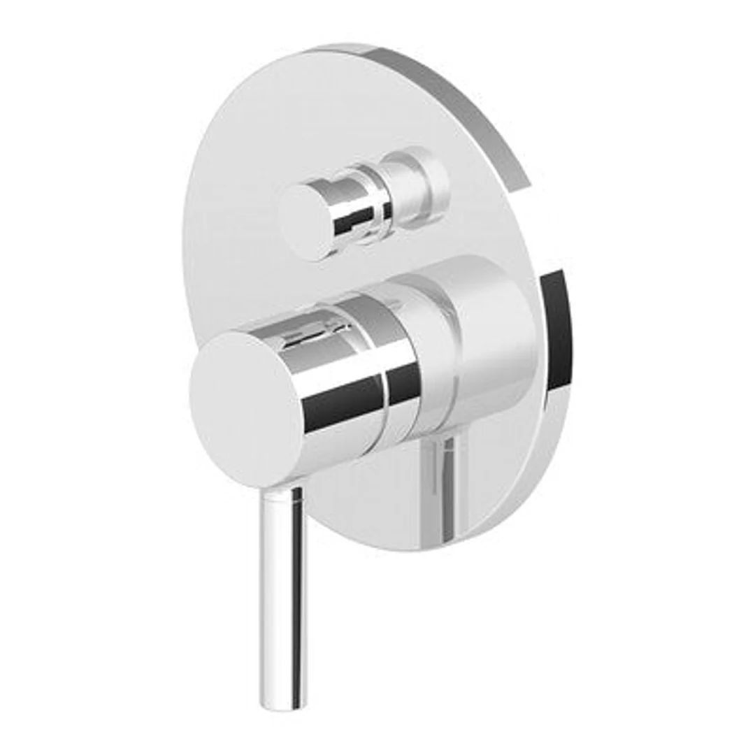 Zucchetti Pan Shower/Bath Mixer with Divertor Rnd Plate Chrome Zp6127+R99684 - Image 2