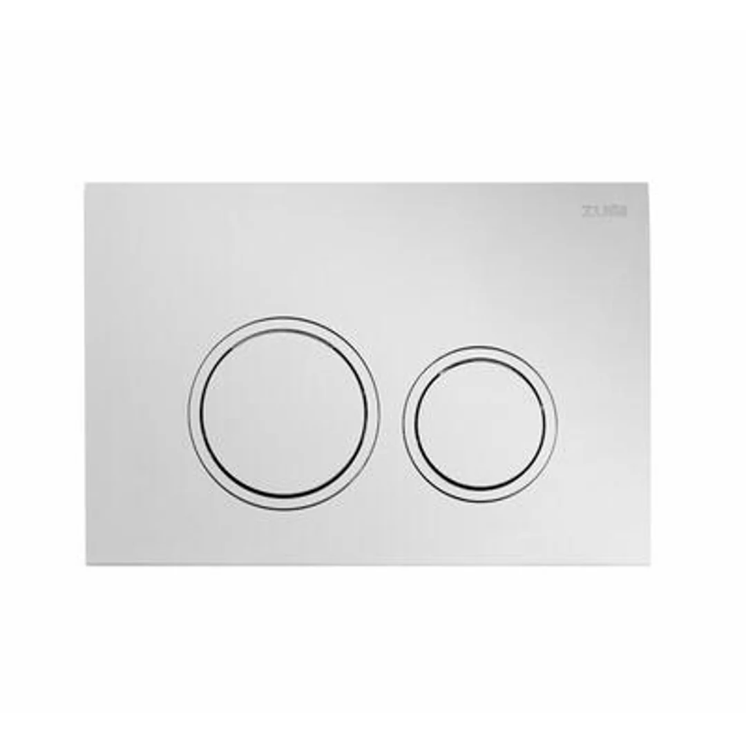 Zumi Java Round Stainless Steel Flush Plate Satin Chrome - Image 2