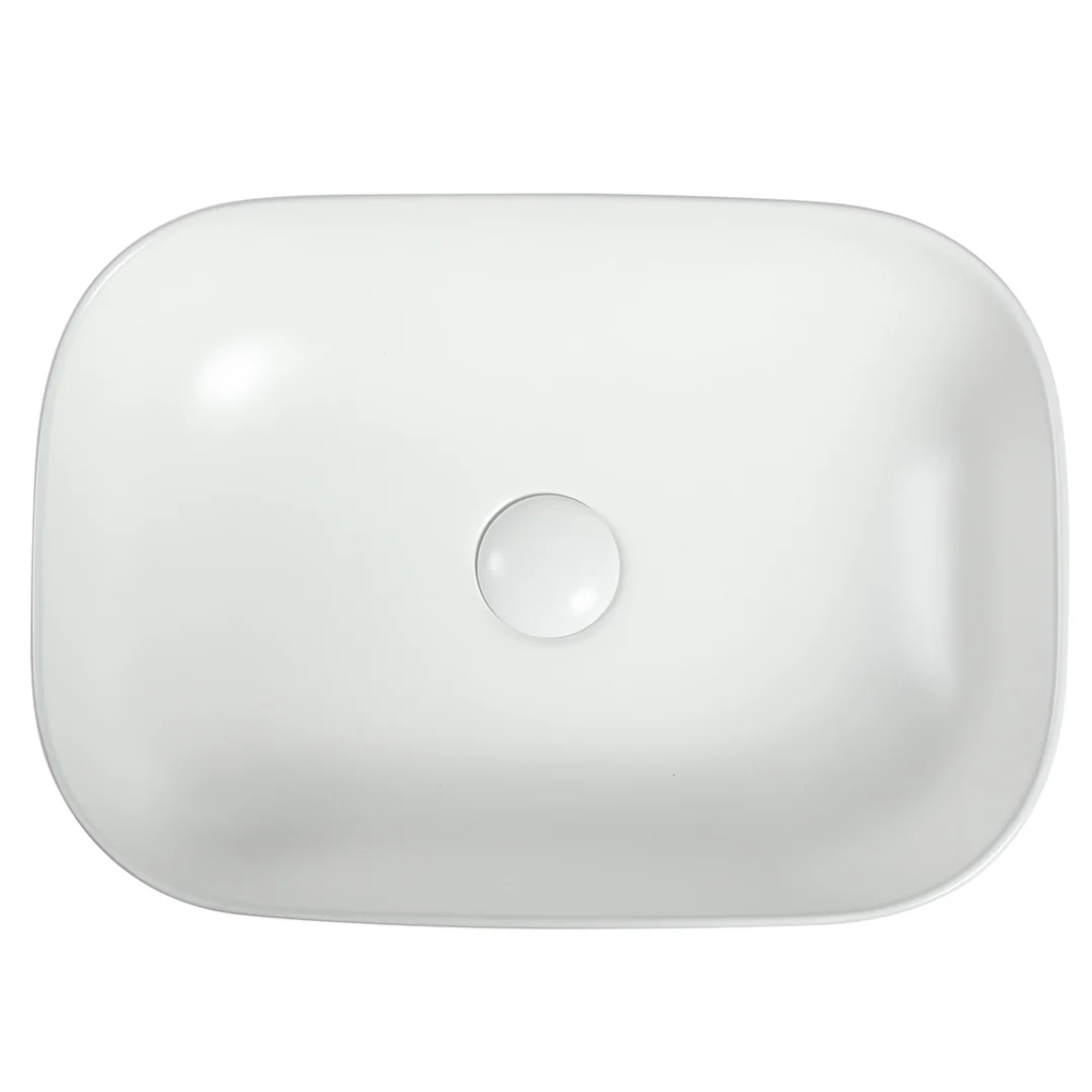 Zumi Basal Basin 465X320X137Mm Gloss White With 40Mm Gloss White Pop Up Waste &  Adaptor - Image 3