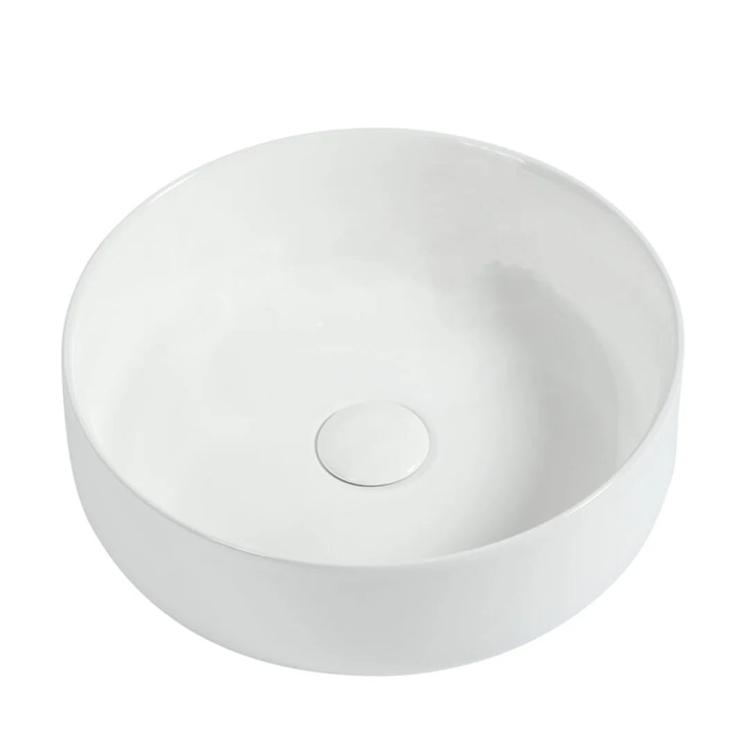 Zumi Beta Basin 355X355X120Mm Matte White With 40 Mm Matte White Pop Up Waste &  Adaptor