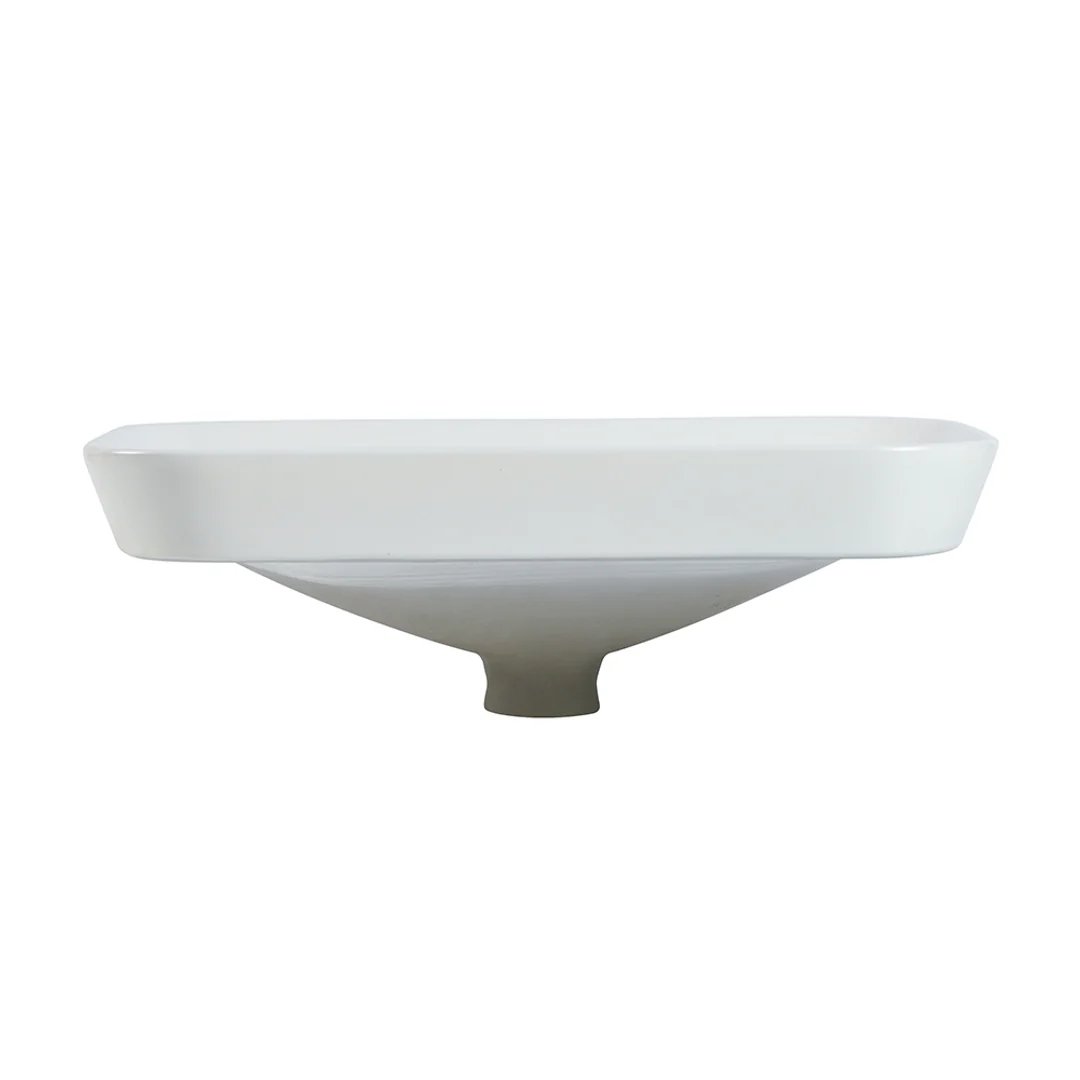 Zumi Goccia Basin 515X340X155Mm Matte White With 40Mm Matte White Pop Up Waste & Adaptor - Image 2