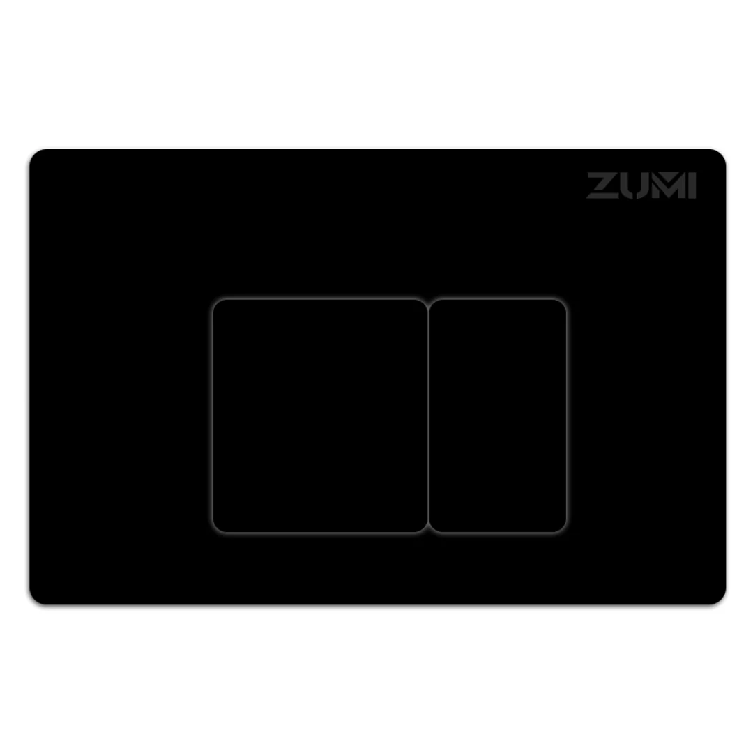 Zumi Java Round Stainless-Steel Black Button