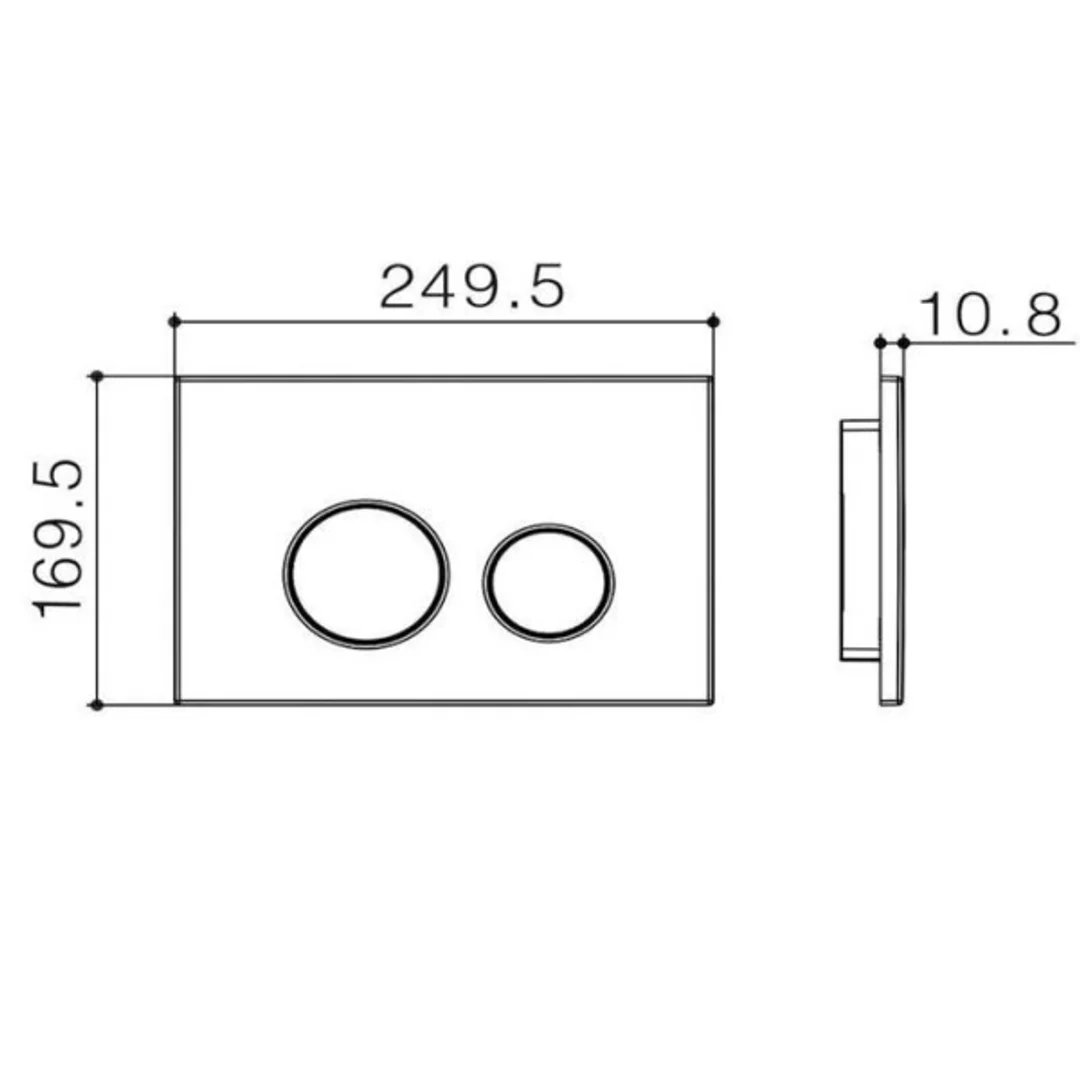 Zumi Java Round Stainless Steel Flush Plate Brushed Gold - Image 3