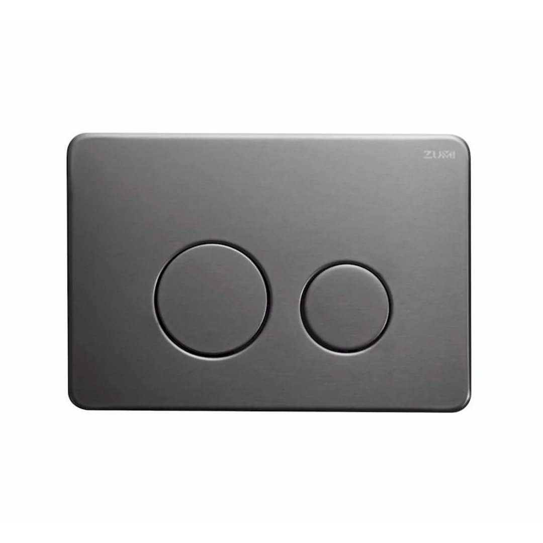 Zumi Java Round Stainless Steel Flush Plate Gun Metal - Image 2