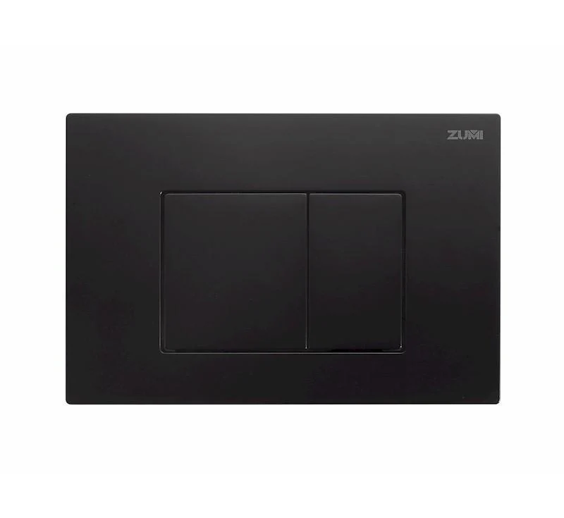 Zumi Java Square Abs Flush Plate Matte Black - Image 3