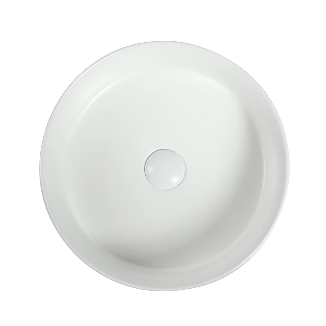 Zumi Lvia Basin 400X400X110Mm Matte White With 40Mm Matte White Pop Up Waste & Adaptor - Image 2