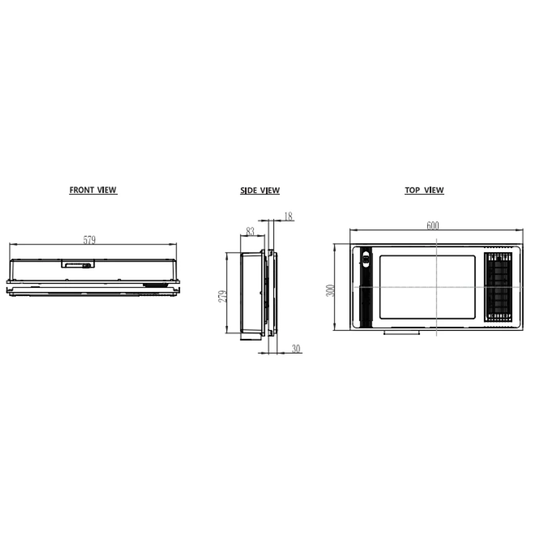 Zumi Remo 4 In 1 Heat Module Bathroom Ceiling Heater S 600 - Image 2