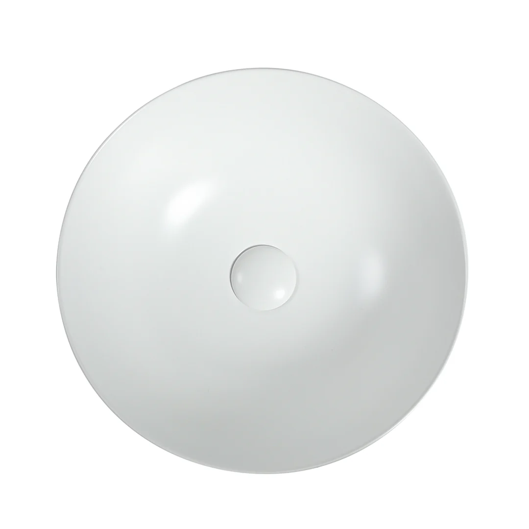 Zumi Ronda Basin 405X405X130Mm Matte White With 40Mm Matte White Pop Up Waste &  Adaptor - Image 2