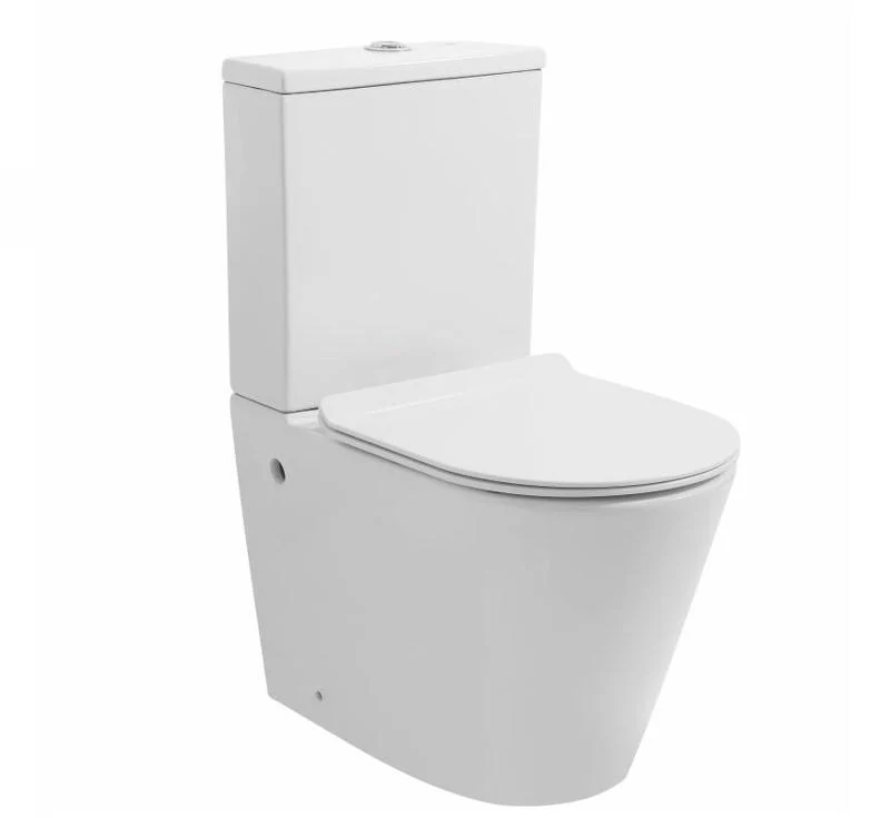 Zumi Sandra Rimless Space Saver Wall Faced Toilet Suite - Image 5