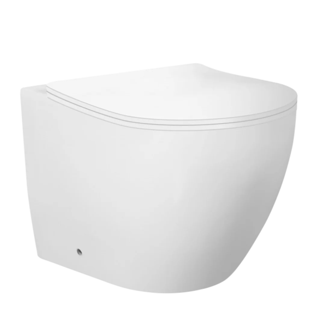 Zumi Venus In Wall Toilet Package Square Abs Matt Black Flush Plate 3179Sb - Image 2