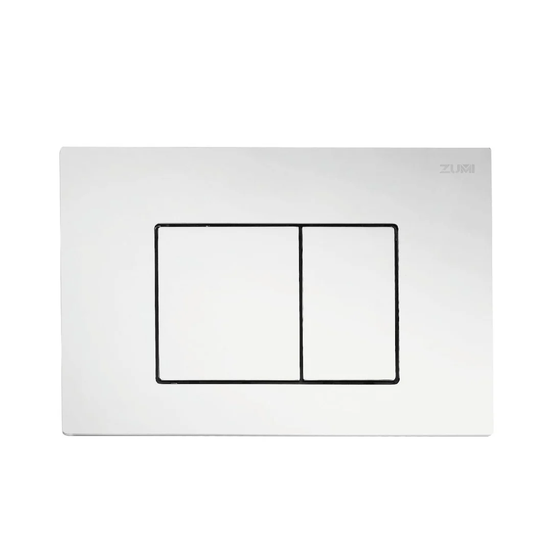 Zumi Venus In Wall Toilet Package Square Chrome Flush Plate - Image 3